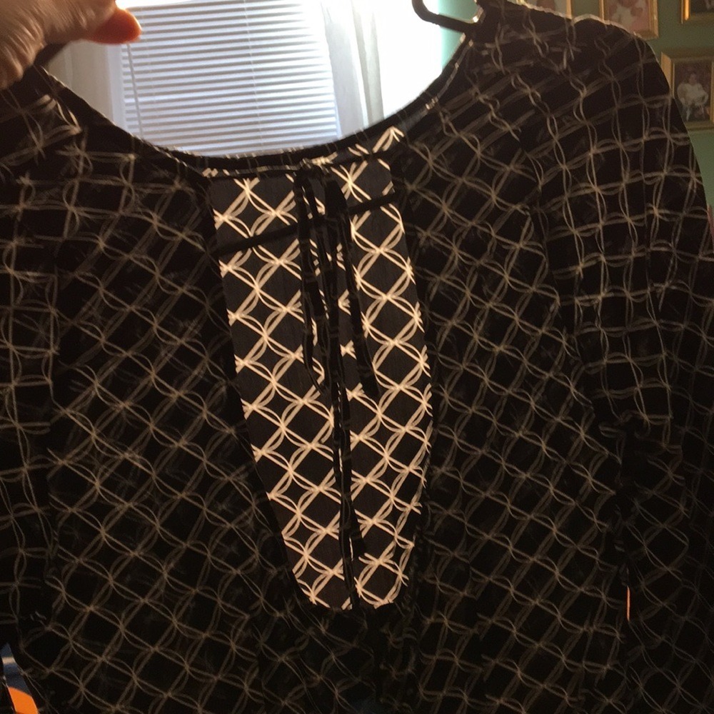 Charlotte Russe Black White Geometric Lattice Open Back Mini Dress Small D3072 - Picture 6 of 8